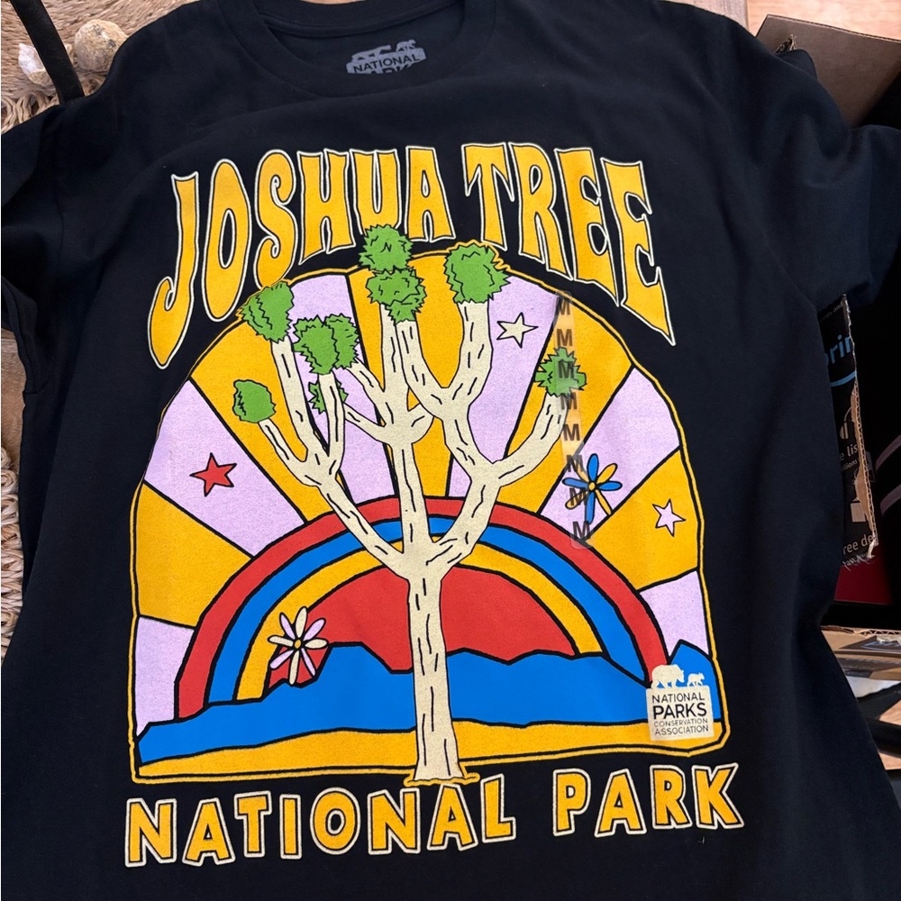 New Joshua Tree National Park Kids Black T-Shirt